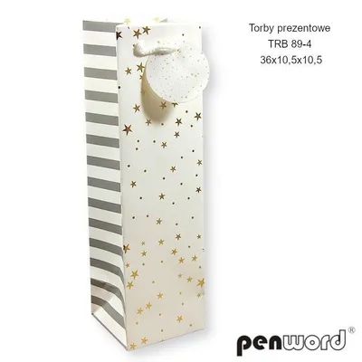 Obrázok produktu pre Torebka prezentowa o wymiarach 36 x 10,5 x 10,5 cm - MIX wzorów