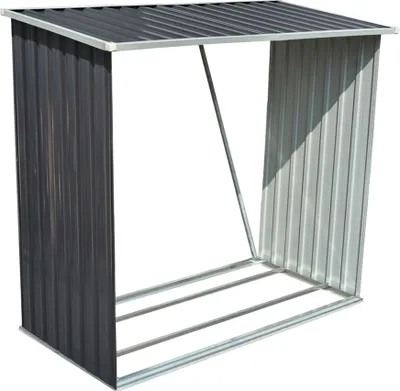Produktbild von nabbi Prístrešok na drevo Woodstore 83x163x154 cm - sivá