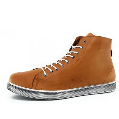 Produktbild von Andrea Conti 0341500 Hightop Sneaker, Damen, Brandy (braun), Leder, NEU, TOPP - Damenschuhe Top Trends, Braun, leder
