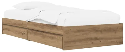 Obrázek produktu pro Postel s úložným prostorem, ručně vyrobená, buk, 80 x 200 cm