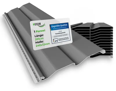 Produktbild von HEXIM Siding Fassadenverkleidung Fassadenpaneele außen Außenwand wetterfest UV-beständig PVC-U