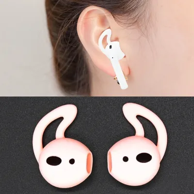 Immagine prodotto di 2pcs Wireless Bluetooth Earphone Tappi auricolari in silicone per Apple AirPods (rosa)