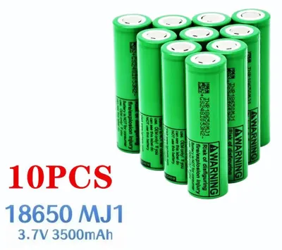 Obrázok produktu pre Li-ion batéria 18650 – model 18650-MJ1 – 3,7 V – 3500 mAh – nabíjateľná článok – sada 10 kusov