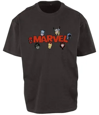 Produktbild von Avengers T-Shirt Herren Marvel Comics Logo With Heroes schwarz M