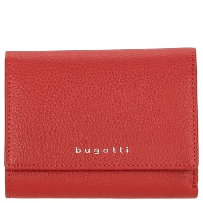 Zdjęcie produktu dla bugatti portfel Linda z klapką średni czerwony czerwony