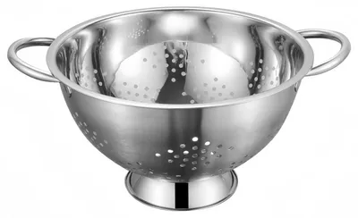 Produktbild von Küchensieb Edelstahl 26cm mit Griff, rostfrei Nudelsieb Seiher