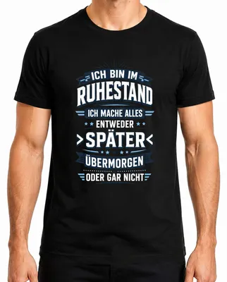 Productafbeelding van Ik ben met pensioen. Later, overmorgen, of een sarcastische opmerking. Heren T-shirt, zwart, maat S