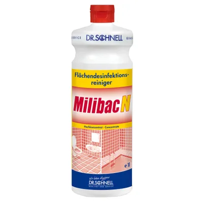 Produktbild von Dr. Schnell MILIBAC N Flächendesinfektion und Kalklöser | Flasche (1 l)