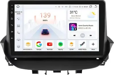 Immagine prodotto di Autoradio con Bluetooth e CarPlay per Renault Laguna 2 (2001-2007) - Compatibile con Apple e Android - Impianto stereo con sistema di navigazione - 4 GB di RAM, 32 GB di memoria