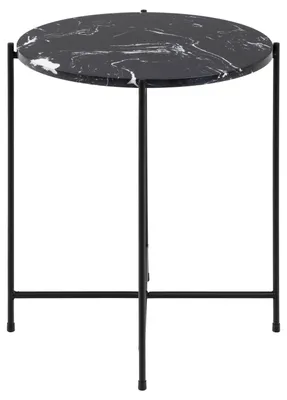 Produktbild von AC Design Avila, Beistelltisch, Rundform, 4 Bein(e), Schwarz
