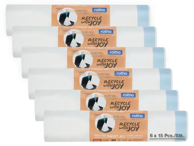 Produktbild von Müllbeutel Set 6 x 15 Stück für 40l PASO