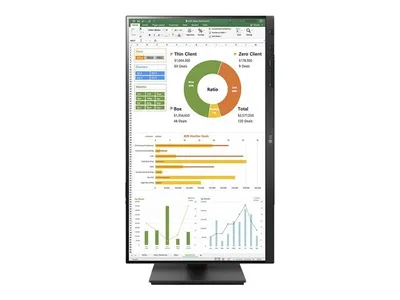 Zdjęcie produktu dla LG 27BN650Y-T, 68,6 cm (27"), 1920 x 1080 px, Full HD, LED, 5 ms, Czarny