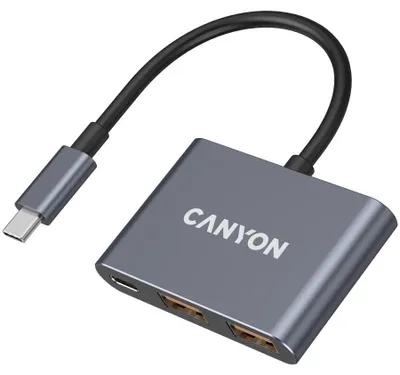 Zdjęcie produktu dla Canyon Hub Ds-3 3 W 1 Usb-C Ciemnoszary