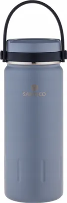 Obrázok produktu pre Santeco Vákuová termoska na kávu a čaj - silikónová rukoväť 380 ml