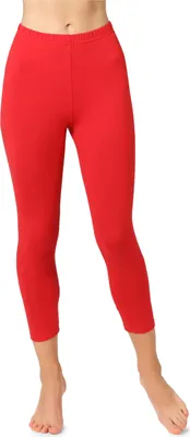 Image de Leggings 3/4 en coton pour femme Bellivalini BLV50-156 (rouge, XXL)