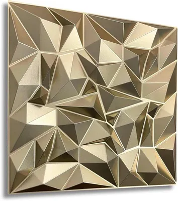 Obrázok produktu pre 3D stenové panely z PVC, farba: šampanská zlátka, rozmer: 50x50 cm (10 m²)
