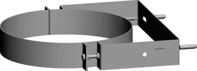 Produktbild von Wolf Wandhalterung DN125 verstellbar aus Edelstahl