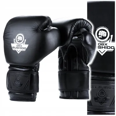 Produktbild von DBX BUSHIDO ProFight Boxhandschuhe Leder 16 oz Schwarz