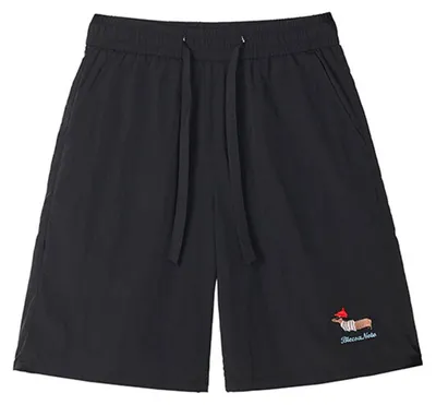 Productafbeelding van Casual Shorts - Wijde Pijpen en Cartoon Patchwork - Licht en Ademend