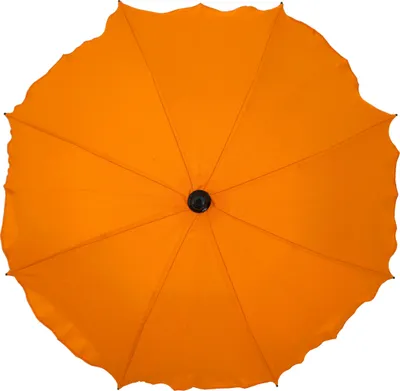 Produktbild von Skyline Sonnenschirm für Kinderwagen flexiblem Befestigungsarm UV-Schutz50+ Sonnensegel Sonnenschutz Kinderwagen-Sonnensegel, Ø63cm, Orange