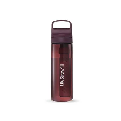 Produktbild von LifeStraw Wasserfilterflasche Go 2.0 Merlot Me Away Red 650 ml - Rot