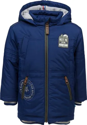 Immagine prodotto di Giacca autunno/inverno da bambino con cappuccio, blu, Lief