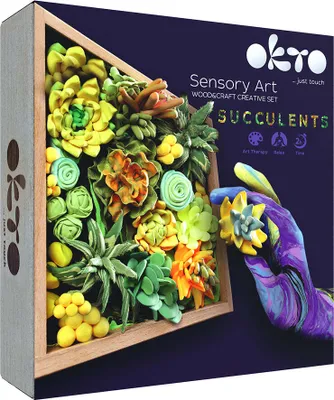 Obrázok produktu pre Wood&Craft Diy kreatívna sada sukulenty 21X21Cm Energia 10009