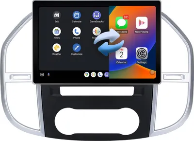 Obrázek produktu pro Android autorádio 11 palců 256 GB pro Benz Vito 3 W447 2014-2020 CarPlay Android Auto Navi Bluetooth DAB+ zadní kamera