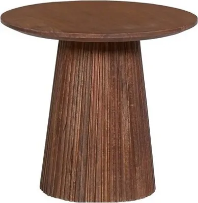 Immagine prodotto di Tavolino RIMBAUD – Effetto legno marrone – Diametro 50 cm