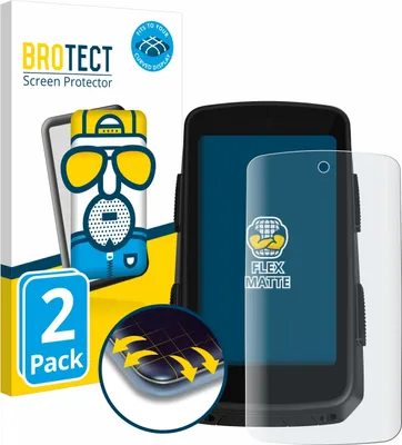 Produktbild von 2x BROTECT Fullscreen Schutzfolie für Hammerhead Karoo 3 Displayschutz Folie Fullcover Matt Entspiegelungsfolie
