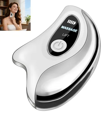 Produktbild von Elektrisches Gesichtsmassagegerät, Gesichts Massagegerät, mit Vibration, Hautstraffung, Entspannung für Zuhause, Reisen, Spa, tägliche Routine
