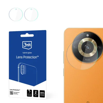 Produktbild von 3mk Hybridglas Lens Protection für Realme 11  Kamera Objektiv Kameralinse 0,16mm 6H (4 Stück)
