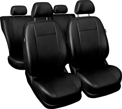 Produktbild von Comfort Universal Autositzbezüge - Kunsleder Komplettset Schwarz