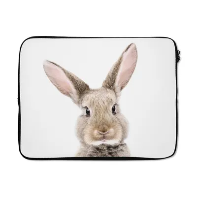 Produktbild von MuchoWow® Laptop Hülle 15 Zoll Kaninchen - Tiere - Natur - Braun Laptoptasche - Laptoptasche - Sleeve - Rundum-Schutz