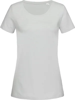 Produktbild von Stedman ST9500 | Womens Sharon Crew Neck Damen T-Shirt - Farbe: Powder Grey - Größe: L