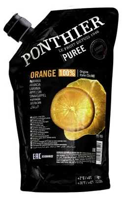 Produktbild von Ponthier ORANGE-VALENCIA PÜREE Zitrus-Frucht-Püree 1KG