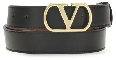 Image de Valentino Garavani ceinture en cuir de veau noir