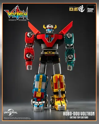 Produktbild von Voltron: Defender of the Universe Robo-Dou Actionfigur Voltron Retro Toy Edition 27 cm