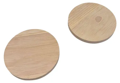 Obrázok produktu pre Playwood drevené podložky pod poháre, okrúhle