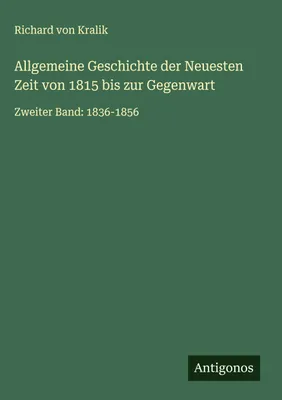 Produktbild von Allgemeine Geschichte der Neuesten Zeit von 1815 bis zur Gegenwart