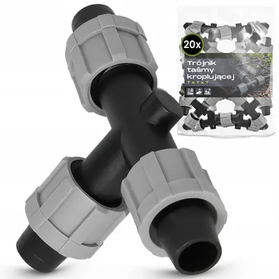 Produktbild von TRCR 20 Stück T-Stück für 16mm Tropfbewässerungsband