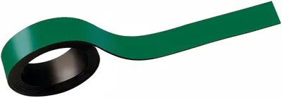 Immagine prodotto di MAUL Striscia magnetica 1 m Nastro metallico 2 pezzi magnetico rivestito in plastica scrivibile 1 m x 1,5 cm x 1 mm verde
