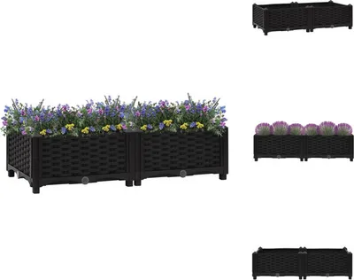Produktbild von vidaXL Hochbeet 80x40x23 cm Polypropylen -  Blumentöpfe & Pflanzgefäße