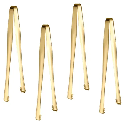 Produktbild von Zuckerzange aus Edelstahl, Eiszange, Mini-Servierzange, Vorspeisenzange – 4er-Set