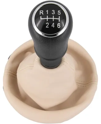Für VW T5 ab 2003-2015 6-Gang Schaltknauf Knauf + Schaltmanschette BEIGE in der Farbe von Recambo e.K.