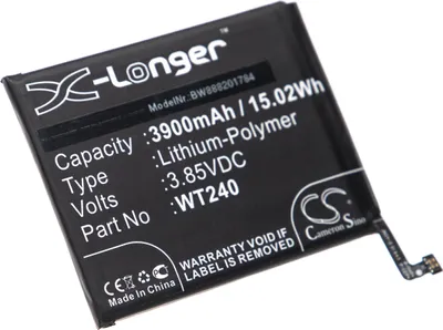 Produktbild von vhbw Akku Ersatz für Nokia WT240 für Handy Smartphone Telefon (3900 mAh, 3,85 V, Li-Polymer)