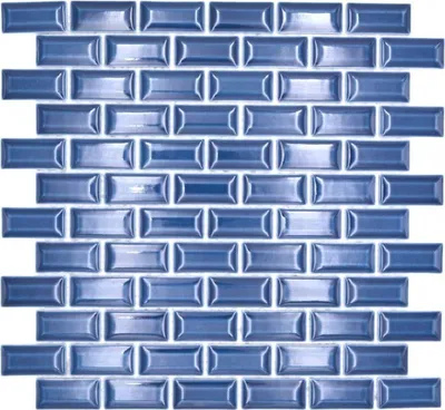 Produktbild von Mosani MOS26-0414, Mosaik, Keramik, Blau, Drinnen, Rechteck