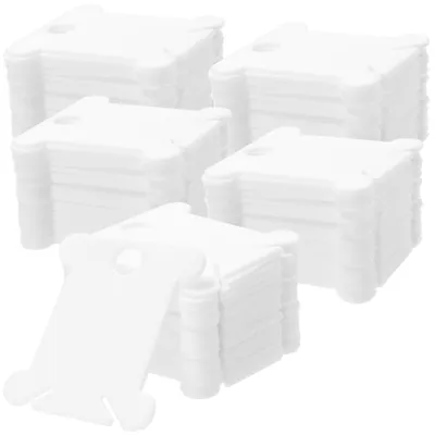 1000 Kunststoff-Stickgarnspulen, 3,5 x 4 cm, weiß, für DIY-Nähprojekte