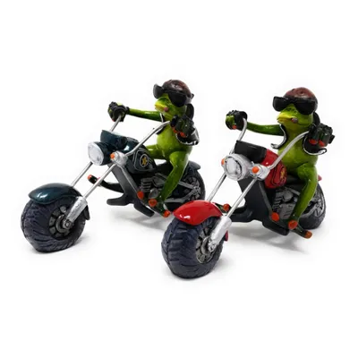Immagine prodotto di Figurine decorative a forma di rana, 7 cm, stile retrò neon, set da 3 pezzi