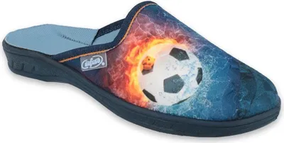 Produktbild von BEFADO Jungen Hausschuhe 707Y412 Fußball, Blau 32
